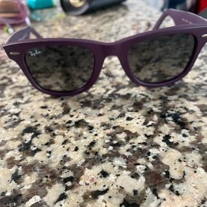 Ray-Ban Glass Lens Purple Camo Sunglasses